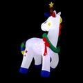 Jingle Jollys Christmas Inflatable Unicorn 1.8M Outdoor Light Up
