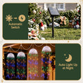 Jingle Jollys Christmas Lights Solar Jellyfish 4Pcs Garden Decorative Multi-Color