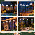 Jingle Jollys Christmas Lights Solar Jellyfish 4Pcs Garden Decorative Multi-Color