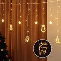 138 LED Christmas Icicle Lights 3M Warm White Jingle Jollys