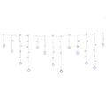 Jingle Jollys 160 LED 6M Solar Icicle Christmas Lights Cold