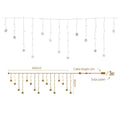 Jingle Jollys 160 LED 6M Solar Icicle Christmas Lights Cold