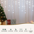 Jingle Jollys 160 LED 6M Solar Icicle Christmas Lights Cold