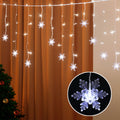 Jingle Jollys 160 LED 6M Solar Icicle Christmas Lights Cold