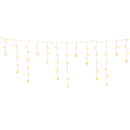 160 LED 6M Christmas Lights Icicle Light Solar Warm Jingle Jollys