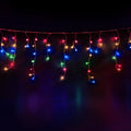 Jingle Jollys Solar Icicle Christmas Lights 12.5M Multi Colour