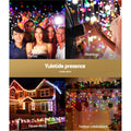 Jingle Jollys Solar Icicle Christmas Lights 12.5M Multi Colour