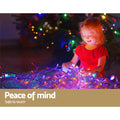 Jingle Jollys 20M Christmas Icicle Lights 800 LED Multi-colour
