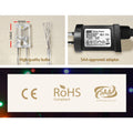 Jingle Jollys 20M Christmas Icicle Lights 800 LED Multi-colour