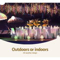 Jingle Jollys 20M Christmas Icicle Lights 800 LED Multi-colour