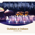 Jingle Jollys 20M Icicle Lights 800 LED Blue White Christmas
