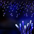 Jingle Jollys 20M Icicle Lights 800 LED Blue White Christmas