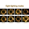 Jingle Jollys 20M Christmas Lights Icicle 800 LED Warm White