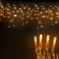 Jingle Jollys 20M Christmas Lights Icicle 800 LED Warm White