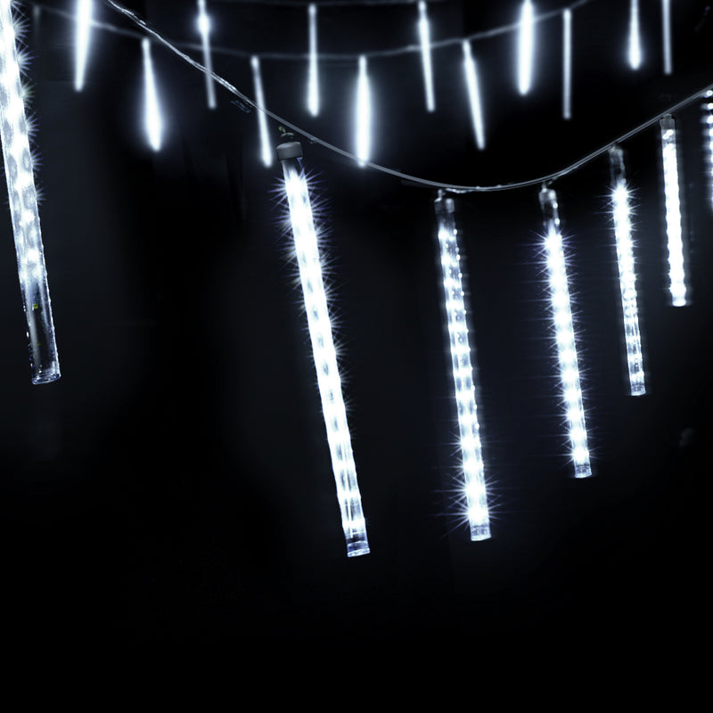 Jingle Jollys 12M Icicle Christmas Lights 960 LED Falling Meteor