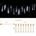 Jingle Jollys 12M Icicle Christmas Lights 960 LED Falling Meteor