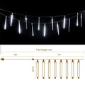 Jingle Jollys 7M Christmas Lights 288 LED Icicle Falling Meteor