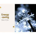 Jingle Jollys 100 LED 10M Christmas String Lights Snow Decorations
