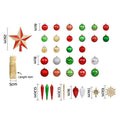 Jingle Jolly 155pcs Christmas Tree Baubles Ornaments Decorations Set