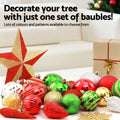 Jingle Jolly 155pcs Christmas Tree Baubles Ornaments Decorations Set