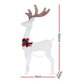 Jingle Jollys Reindeer 100 LED Christmas Lights 1.5M Outdoor
