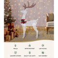 Jingle Jollys Reindeer 100 LED Christmas Lights 1.5M Outdoor