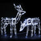 Jingle Jollys 2x Reindeer Christmas Lights 200 LED Decorations