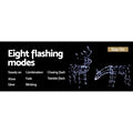 Jingle Jollys 2x Reindeer Christmas Lights 200 LED Decorations