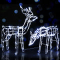 Jingle Jollys 2x Reindeer Christmas Lights 200 LED Decorations
