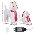 Jingle Jollys Christmas Lights 60 LED Fairy Light Dog 2pcs