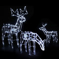 Jingle Jollys 3x Reindeer Christmas Lights 250 LED Decorations