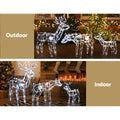 Jingle Jollys 3x Reindeer Christmas Lights 250 LED Decorations