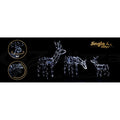 Jingle Jollys 3x Reindeer Christmas Lights 250 LED Decorations