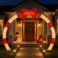 Jingle Jollys 2.5m Christmas Archway Pre-Lit Warm White LED Outdoor Garden Decoration