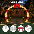 Jingle Jollys 2.5m Christmas Archway Pre-Lit Warm White LED Outdoor Garden Decoration