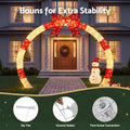 Jingle Jollys 2.5m Christmas Archway Pre-Lit Warm White LED Outdoor Garden Decoration
