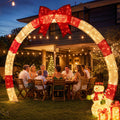 Jingle Jollys 2.5m Christmas Archway Pre-Lit Warm White LED Outdoor Garden Decoration