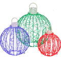 Jingle Jollys 320 LED Fairy Lights 3pc Ball Decoration Set