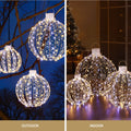 3x Christmas Fairy Light Balls 360 LED Decorations Jingle Jollys
