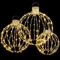 Jingle Jollys 320 LED Fairy Lights 3pc Ball Decoration Set