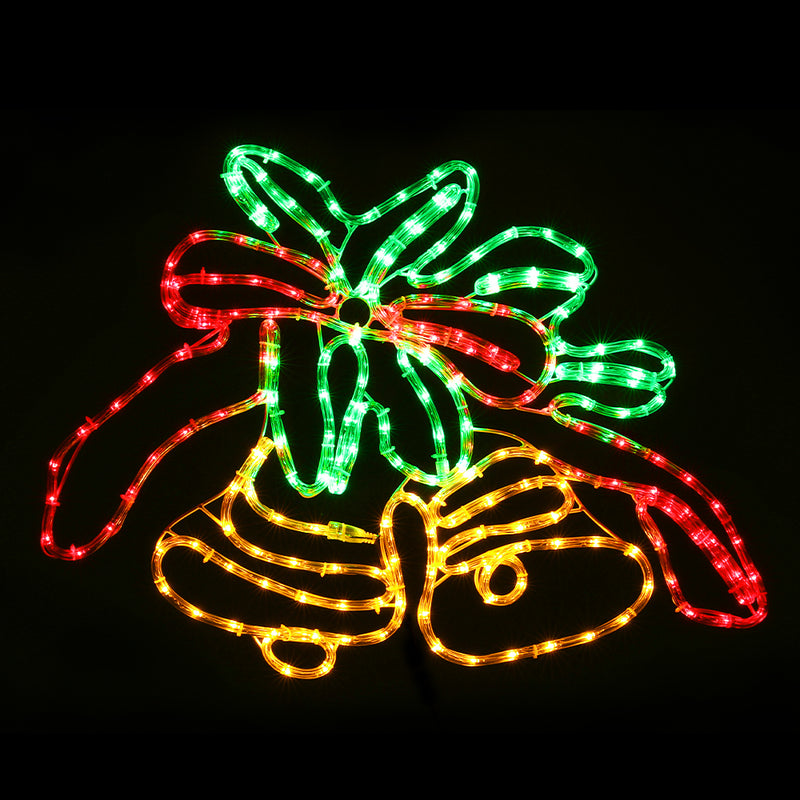 Jingle Jollys 216 LED Christmas Bell Lights Outdoor Decoration