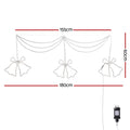 Jingle Jollys 288 LED Christmas Lights Bell Motif 1.8M
