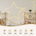 Jingle Jollys Christmas Star Lights 50cm 70 LED Xmas Decorations