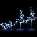 Jingle Jollys Christmas Lights Reindeer Sleigh 120 LED