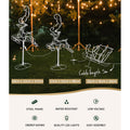 Jingle Jollys Christmas Lights Reindeer Sleigh 120 LED