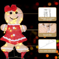30 LED Christmas Gingerbread Fairy Lights Warm White Decoration