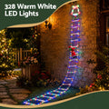 Jingle Jollys 3.5M 300 LED Christmas Ladder Lights Santa
