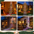 Jingle Jollys 3.5M 300 LED Christmas Ladder Lights Santa