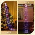 Jingle Jollys 3.5M 300 LED Christmas Ladder Lights Santa
