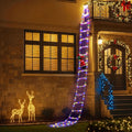 Jingle Jollys 3.5M 300 LED Christmas Ladder Lights Santa